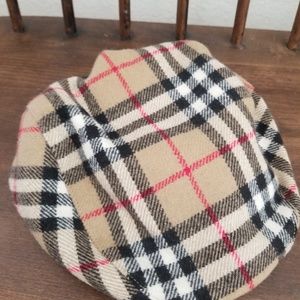 Burberry's Plaid Newsboy Cap NWOT